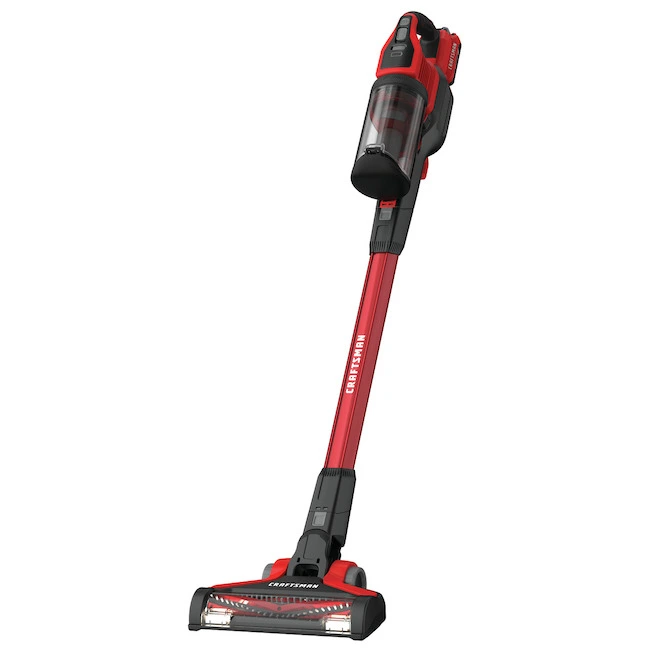 Aspirateur-balai Sans Fil V20 De Craftsman, Rouge/noir 3 Aspirateur-balai Sans Fil V20 De Craftsman, Rouge/noir