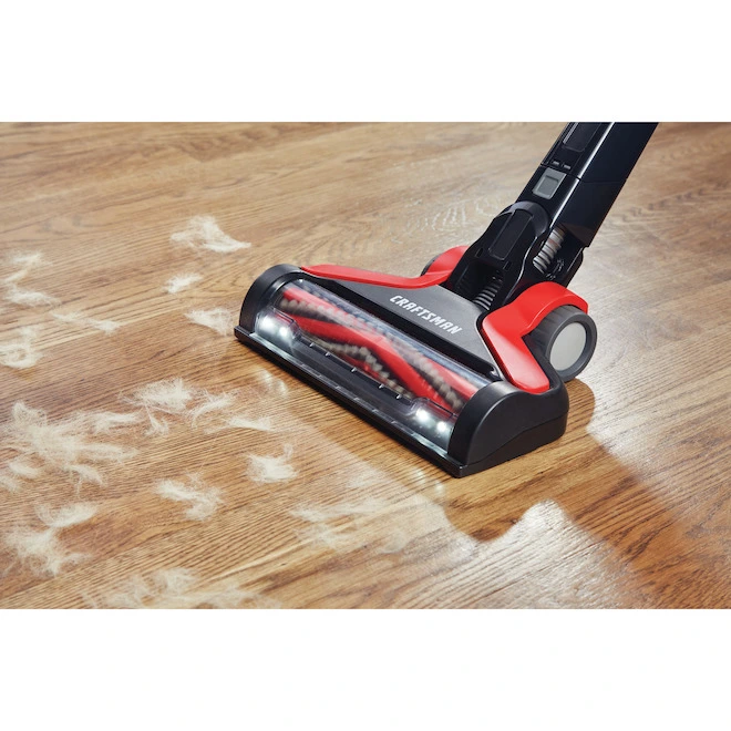 Aspirateur-balai Sans Fil V20 De Craftsman, Rouge/noir 5 Aspirateur-balai Sans Fil V20 De Craftsman, Rouge/noir – Image 3