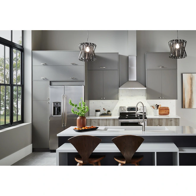 Hotte Cheminée Pyramidale Broan® 30 Po, Montage Mural, Convertible, Puissance Maximale De 450 Pi³/min, Acier Inoxydable 7 Hotte Cheminée Pyramidale Broan® 30 Po, Montage Mural, Convertible, Puissance Maximale De 450 Pi³/min, Acier Inoxydable – Image 5