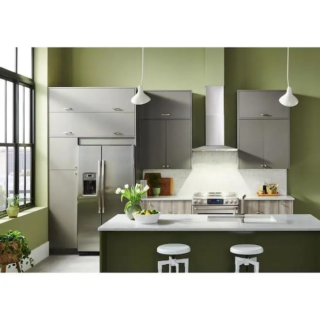 Hotte Cheminée Pyramidale Broan® 30 Po, Profil Mince, Murale, Puissance Maximale De 450 Pi³/min, Acier Inoxydable 7 Hotte Cheminée Pyramidale Broan® 30 Po, Profil Mince, Murale, Puissance Maximale De 450 Pi³/min, Acier Inoxydable – Image 5