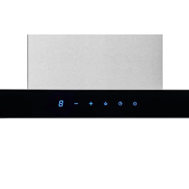 Hotte De Cuisine Style Murale Style Cheminée Par Broan De 30 Po Convertible En Acier Inoxydable/vitrée Noire 4 Hotte De Cuisine Style Murale Style Cheminée Par Broan De 30 Po Convertible En Acier Inoxydable/vitrée Noire – Image 2