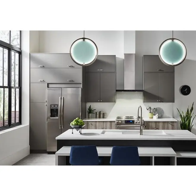 Hotte De Cuisine Style Murale Style Cheminée Par Broan De 30 Po Convertible En Acier Inoxydable/vitrée Noire 6 Hotte De Cuisine Style Murale Style Cheminée Par Broan De 30 Po Convertible En Acier Inoxydable/vitrée Noire – Image 4