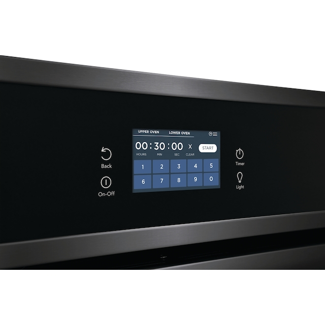 Four Mural électrique Double à Covection 27 Po Frigidaire Gallery, Acier Inoxydable Noir, Autonettoyant 5 Four Mural électrique Double à Covection 27 Po Frigidaire Gallery, Acier Inoxydable Noir, Autonettoyant – Image 3