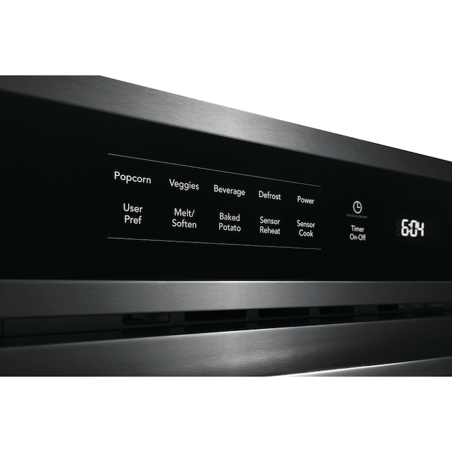 Four à Micro-ondes Encastré De 30 Po Frigidaire Gallery, Porte Rabattable, Acier Inoxydable Noir, 1,6 Pi³ 5 Four à Micro-ondes Encastré De 30 Po Frigidaire Gallery, Porte Rabattable, Acier Inoxydable Noir, 1,6 Pi³ – Image 3