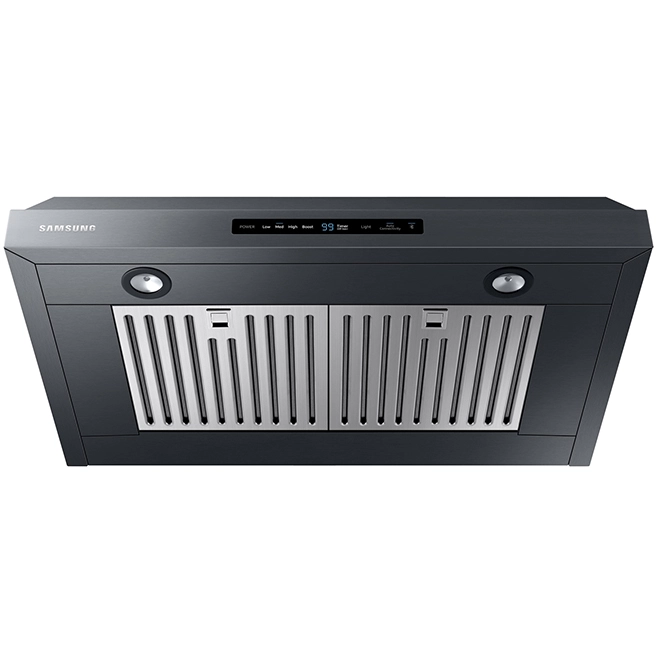 Hotte De Cuisine De Dessous D'armoire De 30 Po Samsung, 600 Pcm, Acier Inoxydable Noir 4 Hotte De Cuisine De Dessous D'armoire De 30 Po Samsung, 600 Pcm, Acier Inoxydable Noir – Image 2