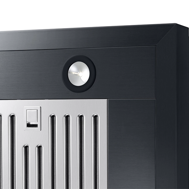 Hotte De Cuisine De Dessous D'armoire De 30 Po Samsung, 600 Pcm, Acier Inoxydable Noir 6 Hotte De Cuisine De Dessous D'armoire De 30 Po Samsung, 600 Pcm, Acier Inoxydable Noir – Image 4