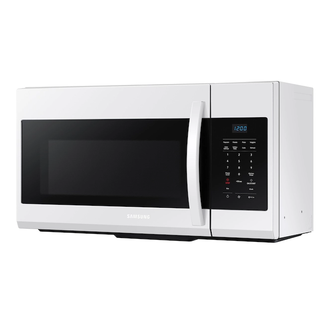 Micro-ondes Blanc Pour Dessus De Cuisinière De Samsung, 1,7 Pi³ 4 Micro-ondes Blanc Pour Dessus De Cuisinière De Samsung, 1,7 Pi³ – Image 2