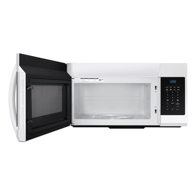 Micro-ondes Blanc Pour Dessus De Cuisinière De Samsung, 1,7 Pi³ 6 Micro-ondes Blanc Pour Dessus De Cuisinière De Samsung, 1,7 Pi³ – Image 4