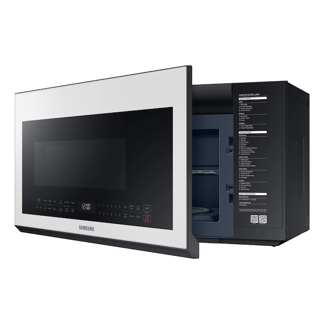 Micro-ondes à Hotte Intégrée De 2,1 Pi³ Samsung Bespoke Avec Cuisson Par Capteur (blanc, Résistant Aux Empreintes) 4 Micro-ondes à Hotte Intégrée De 2,1 Pi³ Samsung Bespoke Avec Cuisson Par Capteur (blanc, Résistant Aux Empreintes) – Image 2