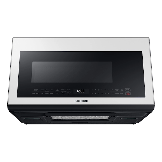 Micro-ondes à Hotte Intégrée De 2,1 Pi³ Samsung Bespoke Avec Cuisson Par Capteur (blanc, Résistant Aux Empreintes) 6 Micro-ondes à Hotte Intégrée De 2,1 Pi³ Samsung Bespoke Avec Cuisson Par Capteur (blanc, Résistant Aux Empreintes) – Image 4