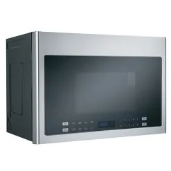 Four à Micro-ondes à DEL Avec Hotte Intégrée Haier De GE, 1000 W, 1,4 Pi³, Acier Inoxydable