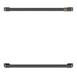 Poignées Pour Four Mural Double GE Café(MD), Noir Brossé