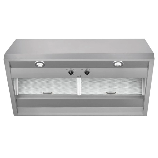 Café Hotte Sous-armoire Cafe De GE, Acier Inoxydable, 18 Po H. X 30 Po L. X 21 Po P., Canalisé 4 Café Hotte Sous-armoire Cafe De GE, Acier Inoxydable, 18 Po H. X 30 Po L. X 21 Po P., Canalisé – Image 3