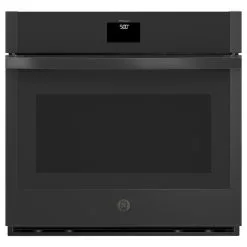 Four Mural Simple GE Convection Européenne 1 Ventilateur - Auto-nettoyant Et à La Vapeur Noir 30 Po