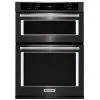 KitchenAid Four Combiné Avec Convection Even-Heat(MC), 30", Acier Noir
