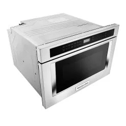 KitchenAid Four à Micro-ondes Sous-comptoir, Tiroir, 24", Inox -magasin d'appareils de cuisine 30005766d L