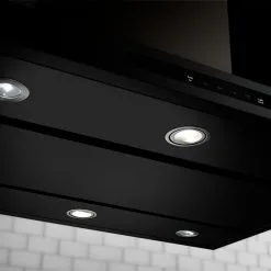 Hotte De Cuisine KitchenAid Pour îlot, 36", 600 PCM, Inox Noir -magasin d'appareils de cuisine 30005878c L