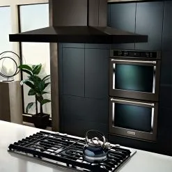 Hotte De Cuisine KitchenAid Pour îlot, 36", 600 PCM, Inox Noir -magasin d'appareils de cuisine 30005878d L