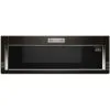 Four à Micro-ondes Encastrable à Profil Bas KitchenAid, Acier Inoxydable Noir, 1000 Watts, 500 PCM, DEL -magasin d'appareils de cuisine 30005982 L