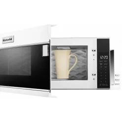 Four à Micro-ondes à Filtre à Charbon KitchenAid, Ventilateur Double, 500 PCM, 10 1/4 Po H. X 30 Po L. X 18 Po P., Blanc -magasin d'appareils de cuisine 30006214c L