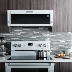 Four à Micro-ondes à Filtre à Charbon KitchenAid, Ventilateur Double, 500 PCM, 10 1/4 Po H. X 30 Po L. X 18 Po P., Blanc -magasin d'appareils de cuisine 30006214d L