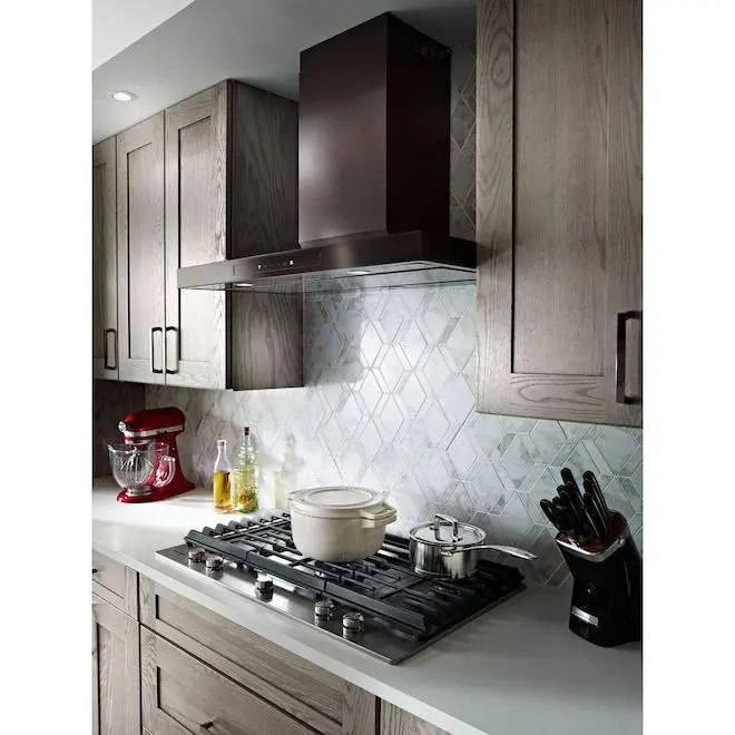 Hotte De Cuisine Cheminée KitchenAid, 600 PCM, 36", Inox Noir 4 Hotte De Cuisine Cheminée KitchenAid, 600 PCM, 36", Inox Noir – Image 2