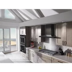 Hotte De Cuisine Cheminée KitchenAid, 600 PCM, 36", Inox Noir 9 Hotte De Cuisine Cheminée KitchenAid, 600 PCM, 36", Inox Noir -magasin d'appareils de cuisine 30006348d L