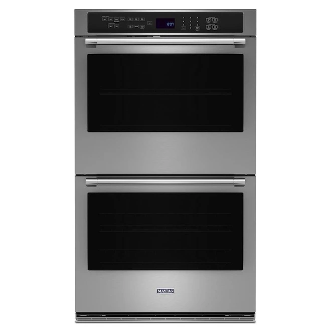 Four Mural Simple 27 Po En Acier Inoxydable Maytag, Friteuse à Air Et Panier, 8,6 Pi³ 3 Four Mural Simple 27 Po En Acier Inoxydable Maytag, Friteuse à Air Et Panier, 8,6 Pi³