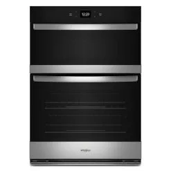 Four Mural Et Micro-ondes Encastré 30 Po Intelligent Noir Whirlpool, Friture à L'air, Convection Forcée
