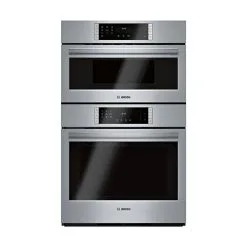 Combinaison Four Mural à Convection Et Micro-ondes De La Série 800 De Bosch, Auto-nettoyant, 30 Po, Acier Inoxydable