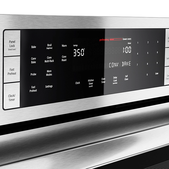 Four Mural Double Bosch, Série 800, 9,2 Pi³, 30", Inox 6 Four Mural Double Bosch, Série 800, 9,2 Pi³, 30", Inox – Image 4