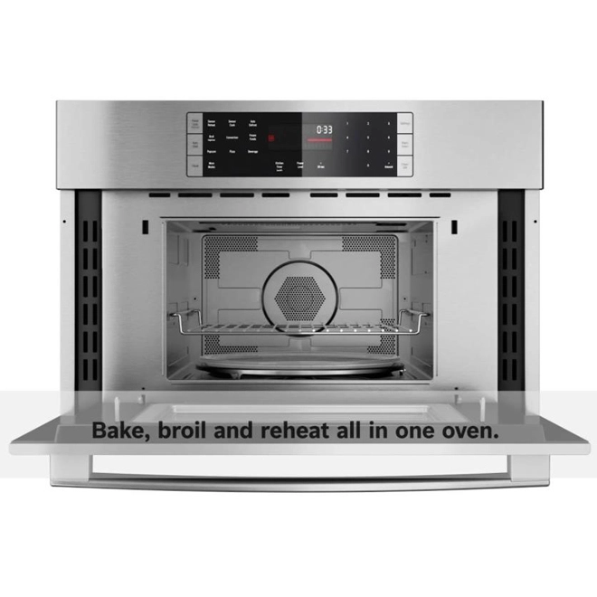 Four Mural Combiné Bosch, Convection, 1,6 Pi³, 24", Inox 5 Four Mural Combiné Bosch, Convection, 1,6 Pi³, 24", Inox – Image 3