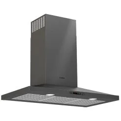 Hotte De Cuisine Cheminée Bosch, 600 Pcm, 36 Po, Inox Noir