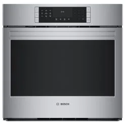 Four Mural électrique Simple Encastré De 30 Po Série 800 De Bosch, 4,6 Pi³, Convection Européenne, Acier Inoxydable