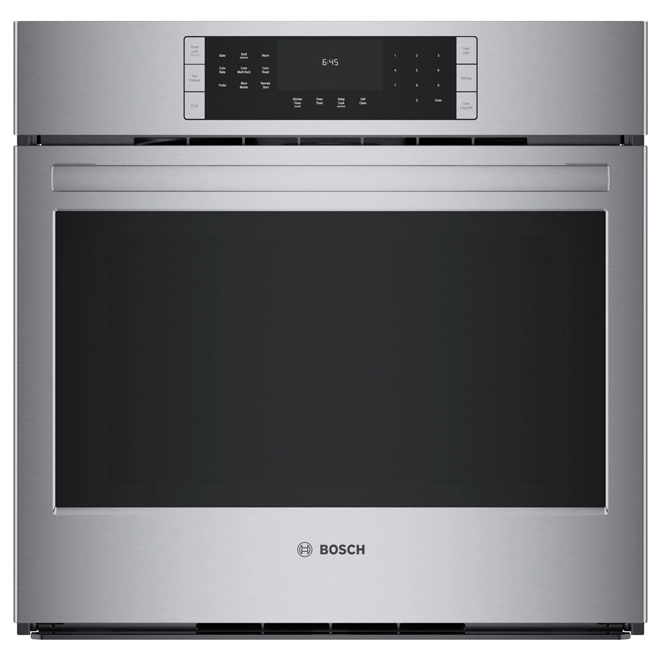 Four Mural électrique Simple Encastré De 30 Po Série 800 De Bosch, 4,6 Pi³, Convection Européenne, Acier Inoxydable 3 Four Mural électrique Simple Encastré De 30 Po Série 800 De Bosch, 4,6 Pi³, Convection Européenne, Acier Inoxydable