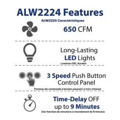 Cyclone Hotte Murale En T, 480 PCM, 24" 10 Cyclone Hotte Murale En T, 480 PCM, 24" -magasin d'appareils de cuisine 330008668 AlternateImage3 l