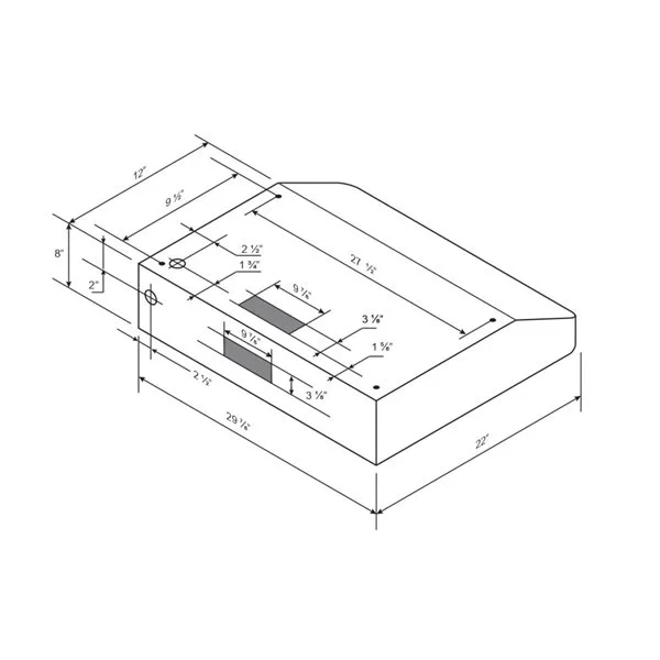 Hotte Sous-armoire Cyclone, 580 PCM, 30", Acier Inoxydable 5 Hotte Sous-armoire Cyclone, 580 PCM, 30", Acier Inoxydable – Image 3