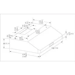 Hotte Sous-armoire Maxair, 700 Pcm, Acier Inoxydable, 30''