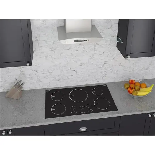 Hotte Auvent En Verre à Fixation Murale Ancona, 36", Inox 5 Hotte Auvent En Verre à Fixation Murale Ancona, 36", Inox – Image 3