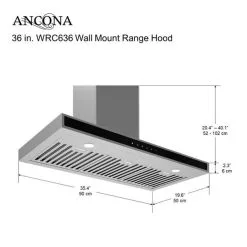 Hotte à Fixation Murale Ancona WRC636 Avec Mode Veille, 36" 8 Hotte à Fixation Murale Ancona WRC636 Avec Mode Veille, 36" -magasin d'appareils de cuisine 330622784 AlternateImage3 l
