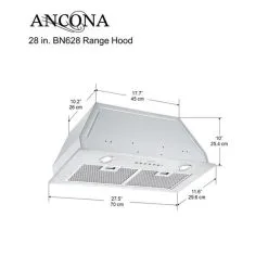 Hotte Encastrée Ancona BN628 Avec Mode Veilleuse 28" 620 PCM 9 Hotte Encastrée Ancona BN628 Avec Mode Veilleuse 28" 620 PCM -magasin d'appareils de cuisine 330657087 AlternateImage8 l
