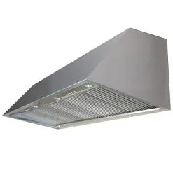 Turin Hotte Murale Volcano En Acier Inoxydable 60-po