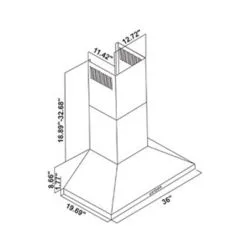 Turin Hotte Murale Milano En Acier Inoxydable 36-po 11 Turin Hotte Murale Milano En Acier Inoxydable 36-po -magasin d'appareils de cuisine 330658328 AlternateImageA3 l