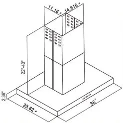 Turin Hotte à Ilôt Castle II En Acier Inoxydable 36-po 9 Turin Hotte à Ilôt Castle II En Acier Inoxydable 36-po -magasin d'appareils de cuisine 330658359 AlternateImageA4 l