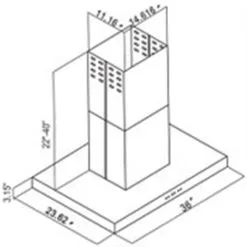 Turin Hotte à Ilôt Castle En Acier Inoxydable 36-po 8 Turin Hotte à Ilôt Castle En Acier Inoxydable 36-po -magasin d'appareils de cuisine 330658360 AlternateImageA3 l