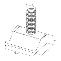 Hotte Sous-armoire Strada De Turin, 30 Po -magasin d'appareils de cuisine 330716251 AlternateImage4 l