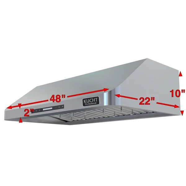 Hotte De Cuisine Sous Cabinet KUCHT De 48 Po 900 CFM En Acier Inoxydable 7 Hotte De Cuisine Sous Cabinet KUCHT De 48 Po 900 CFM En Acier Inoxydable – Image 5