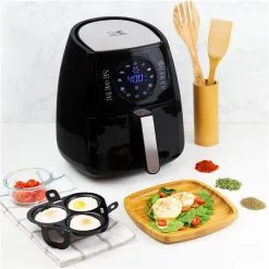 Friteuse Digitale à Air Chaud Kalorik Avec Pocheuse à Oeufs, 2,8 L, Noir 11 Friteuse Digitale à Air Chaud Kalorik Avec Pocheuse à Oeufs, 2,8 L, Noir -magasin d'appareils de cuisine 330722668 AlternateImage4 l