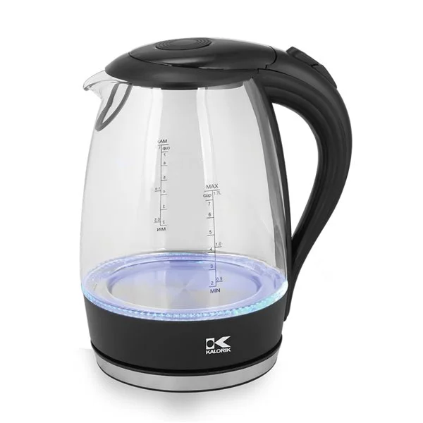 Bouilloire En Verre à DEL Bleu Kalorik, 1,7 Litre 3 Bouilloire En Verre à DEL Bleu Kalorik, 1,7 Litre