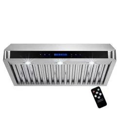 Hotte De Cuisine Sous-armoire édition Spéciale De Turin, 36 Po, Acier Inoxydable